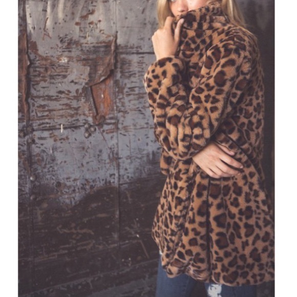 Leopard Faux fur JACKET/COAT - Picture 6 of 11